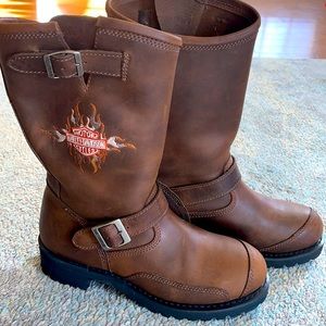 Harley Davidson Logger Conductor brown boots size 9